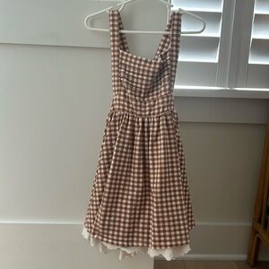 Sweet Honey Pinafore Dress with bloomer bottoms